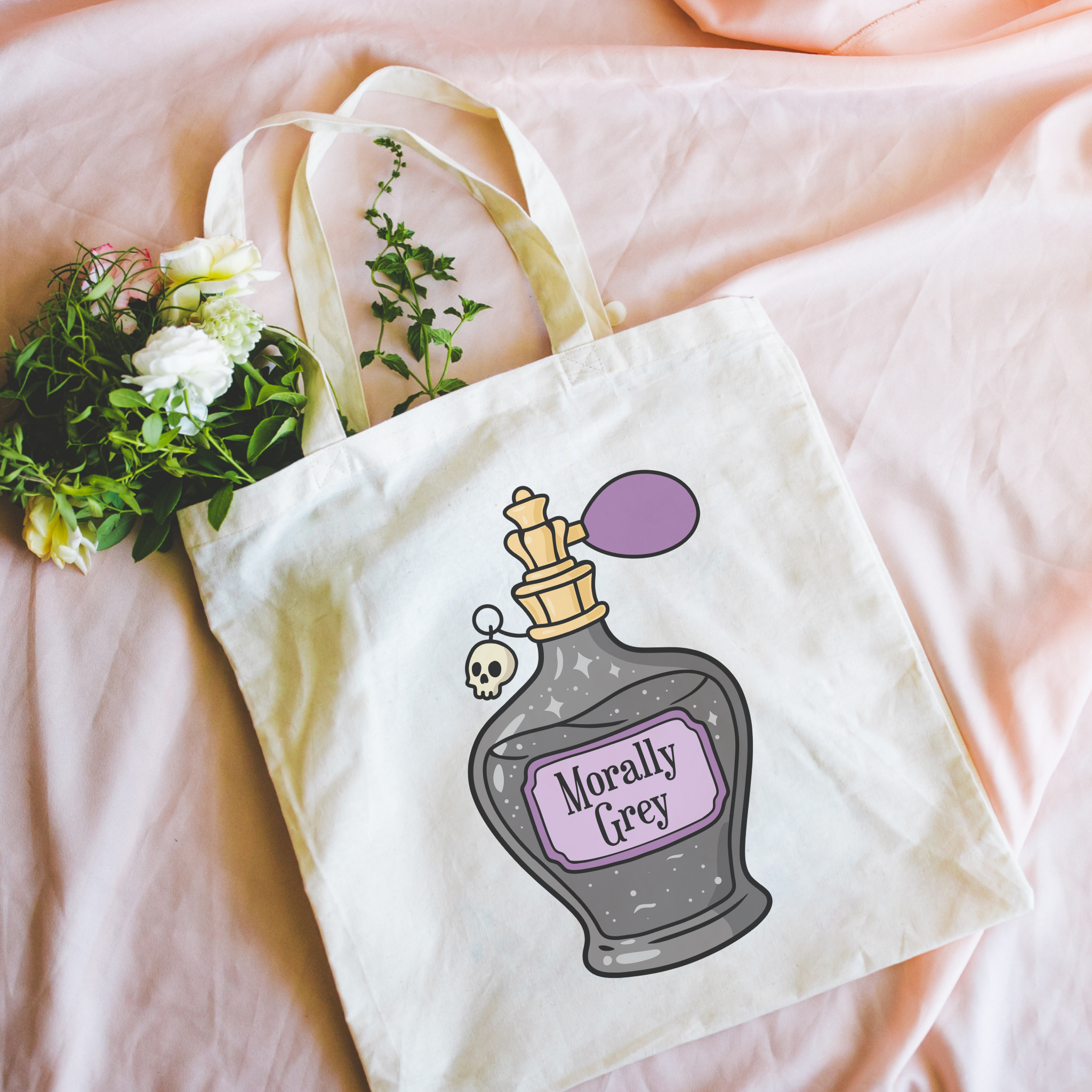 Bookish Tote Bag: Morally Grey Perfume