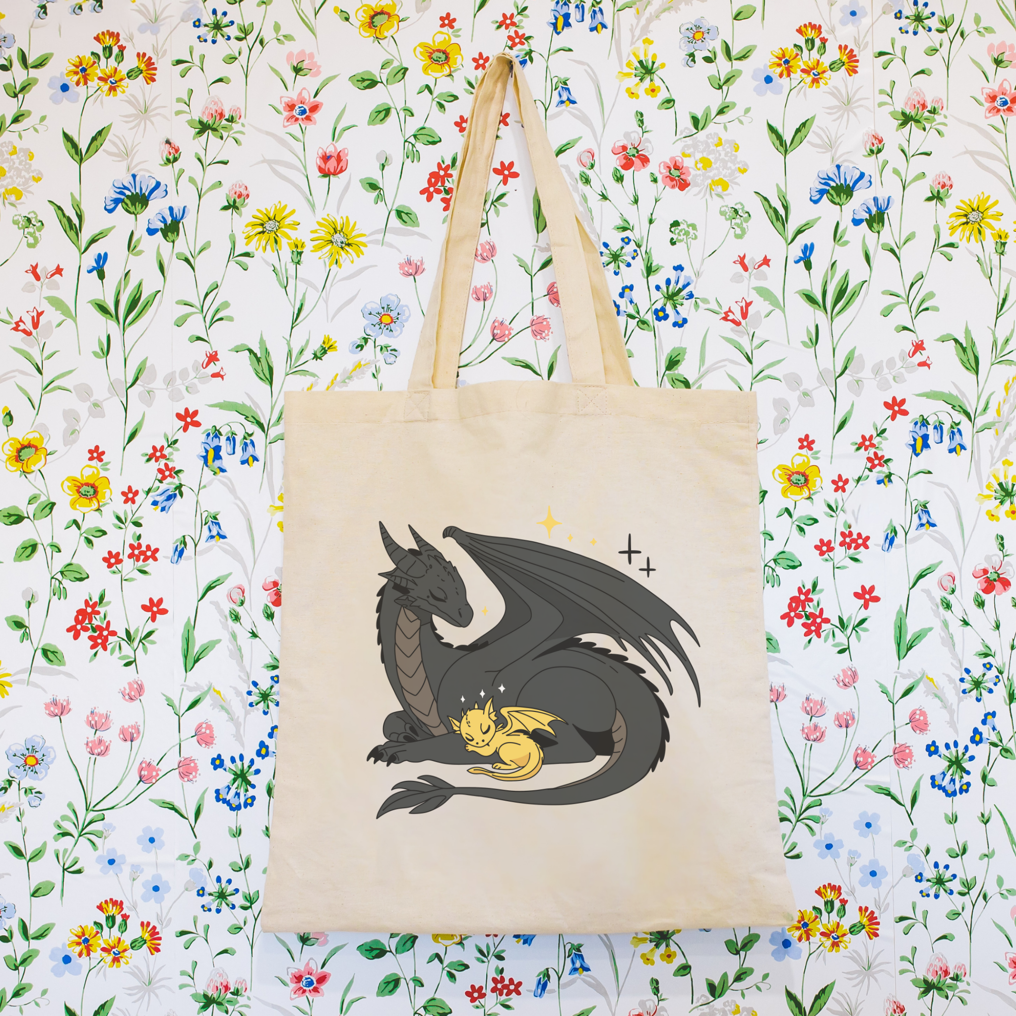 Two Dragons Tote Bag