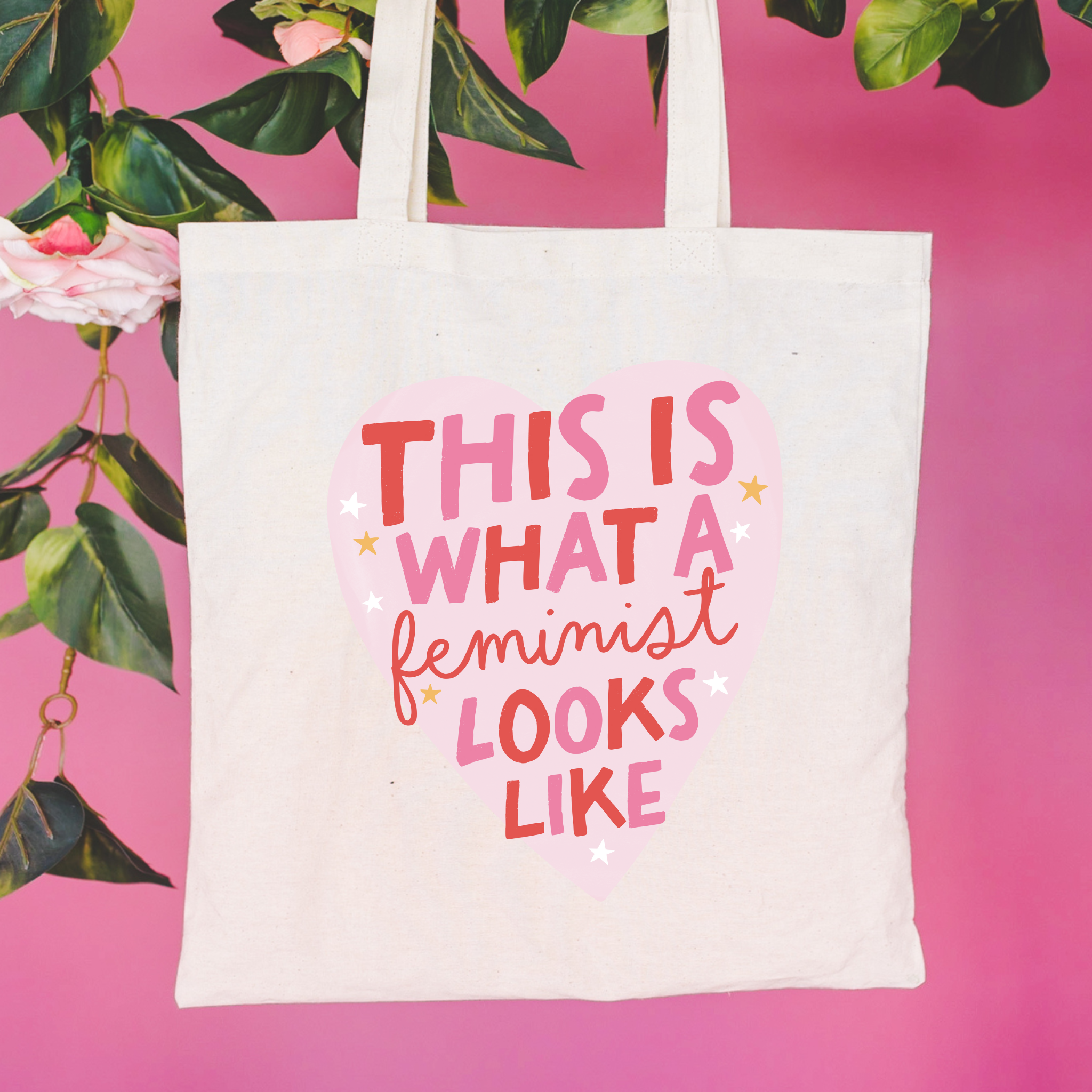 Tote Bag: Feminist Heart