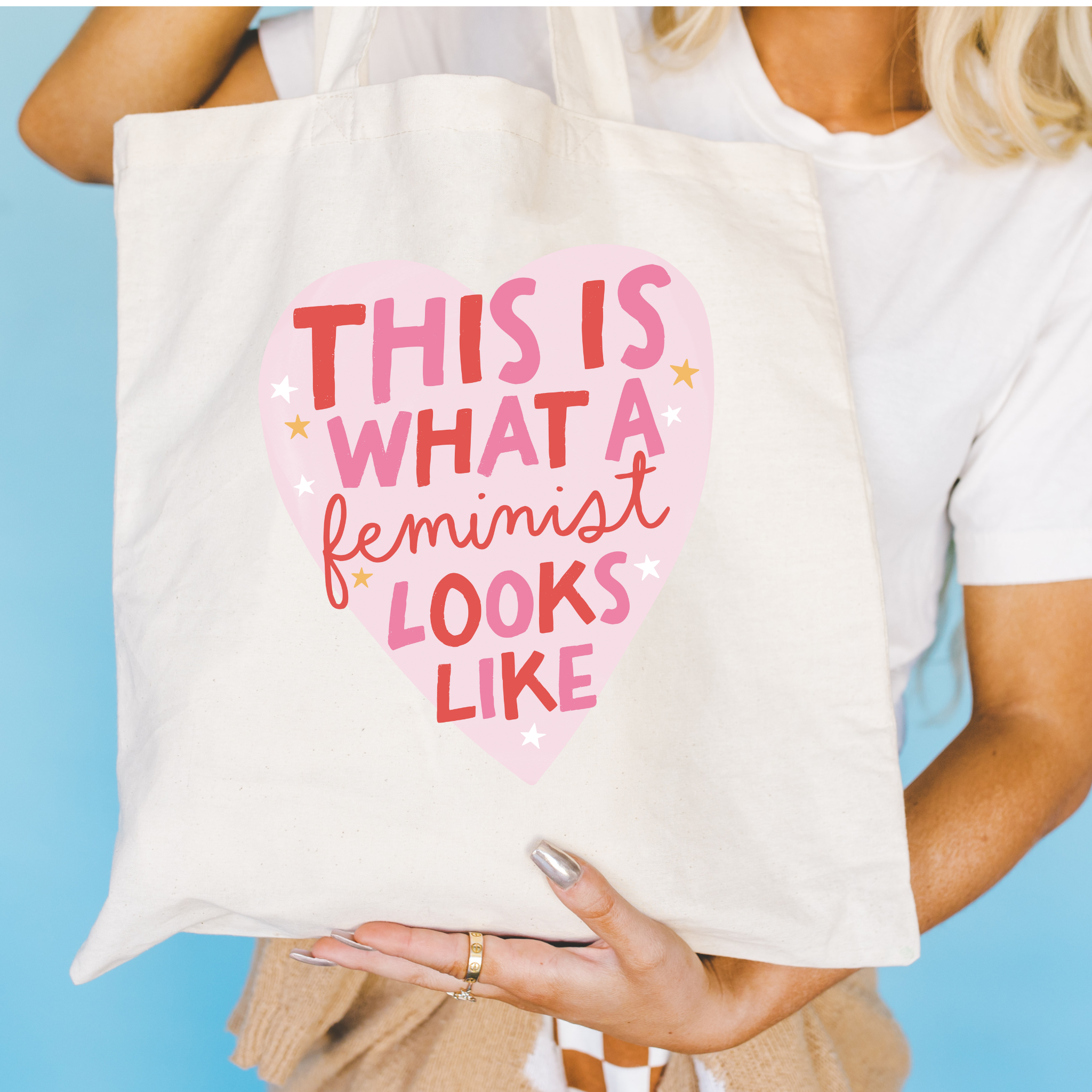 Tote Bag: Feminist Heart