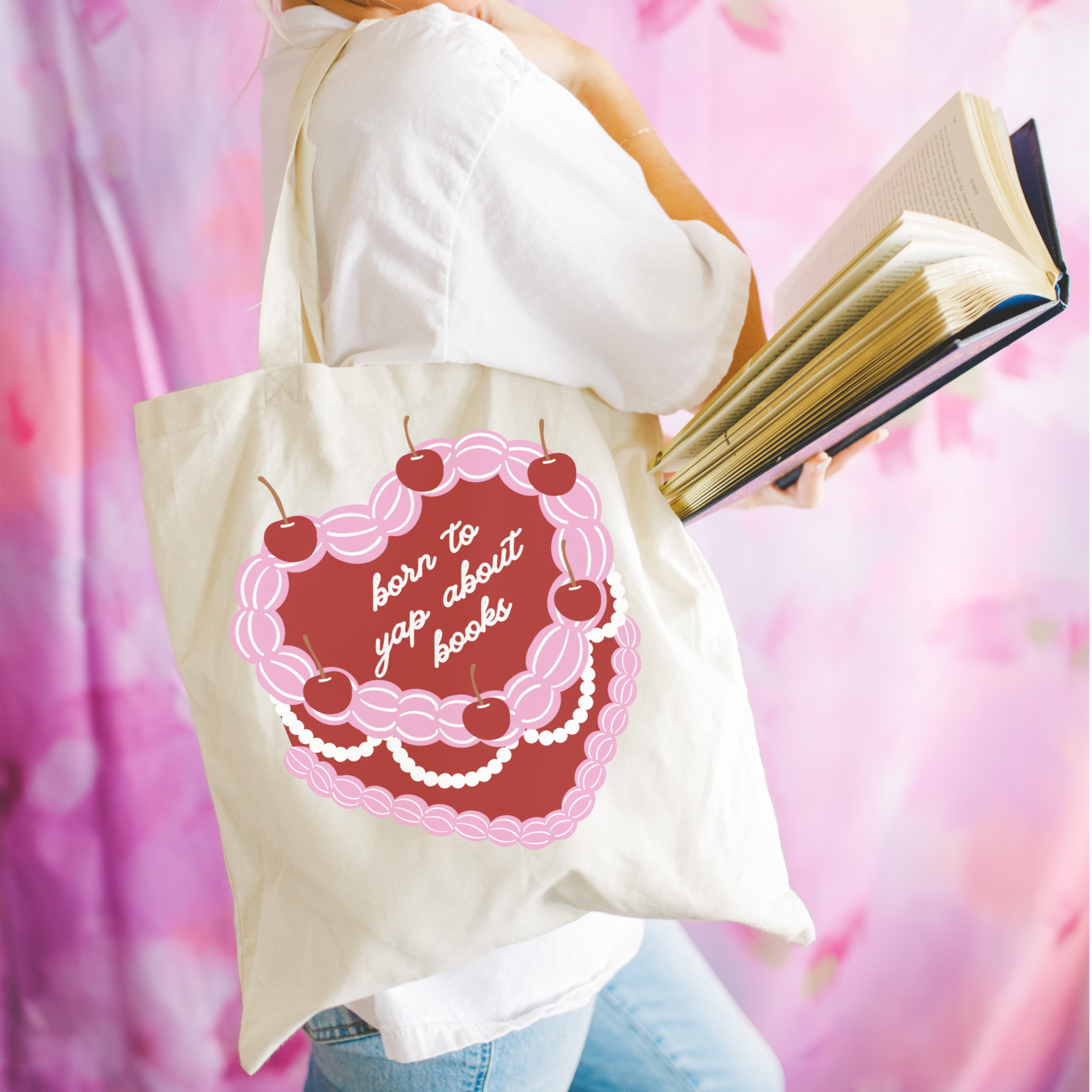 Bookish Tote Bag: Born to Yap About Books