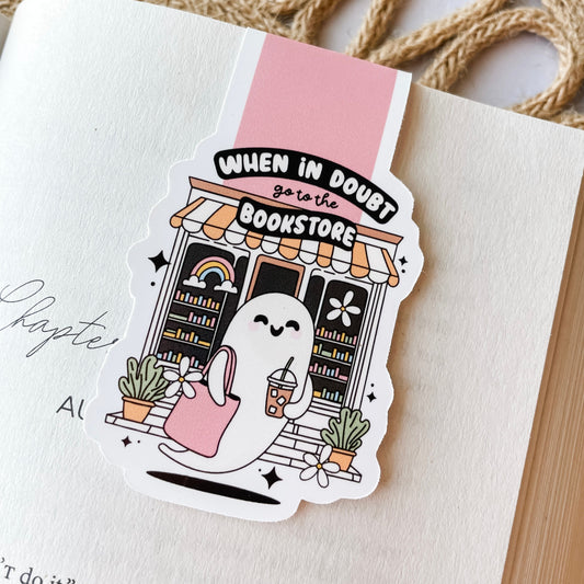 Magnetic Bookmark - Bookstore Ghost