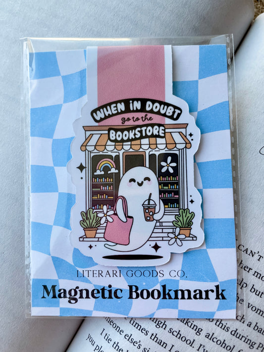 Magnetic Bookmark - Bookstore Ghost