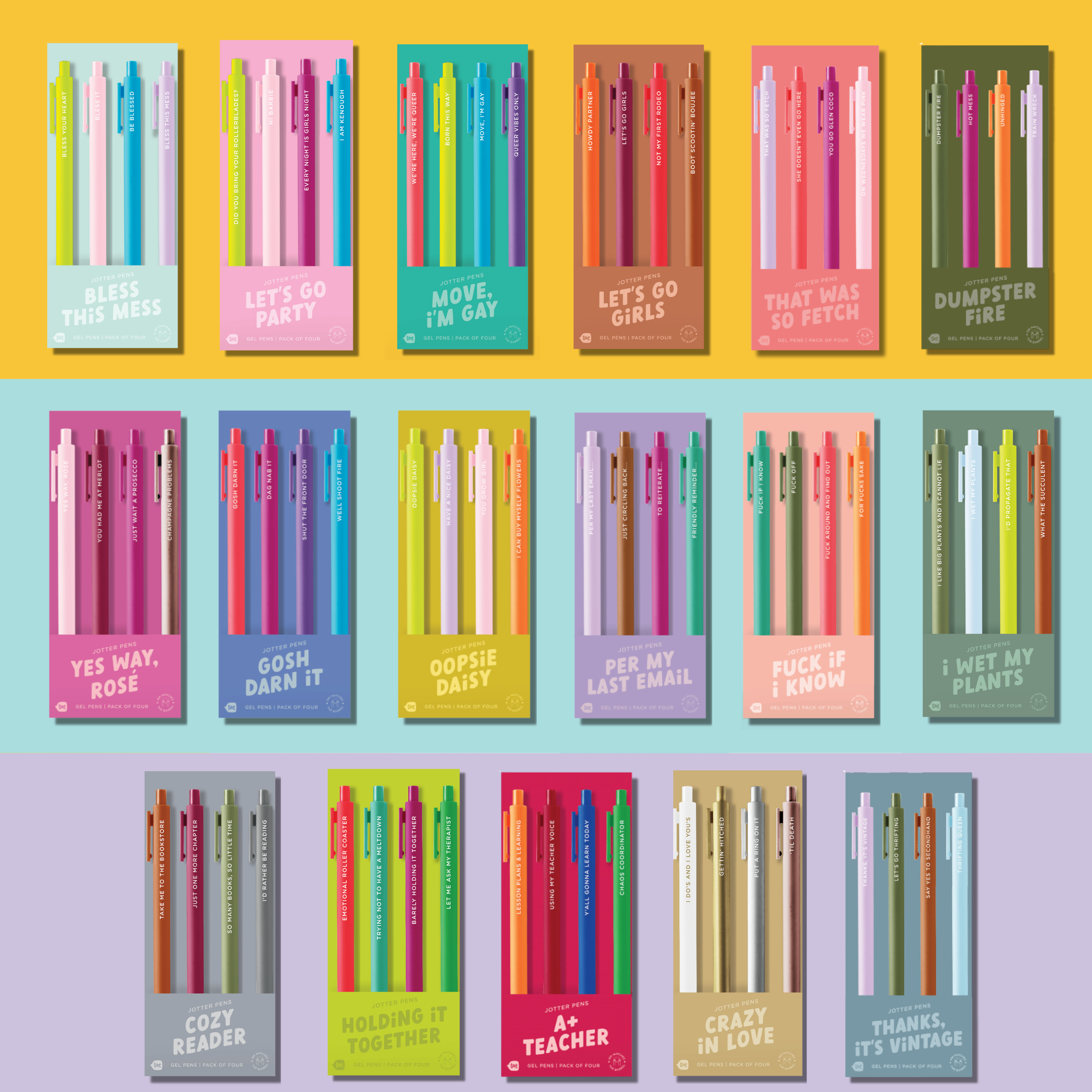 Jotter Sets 4 Pack (New Sets!!!): Per My Last Email