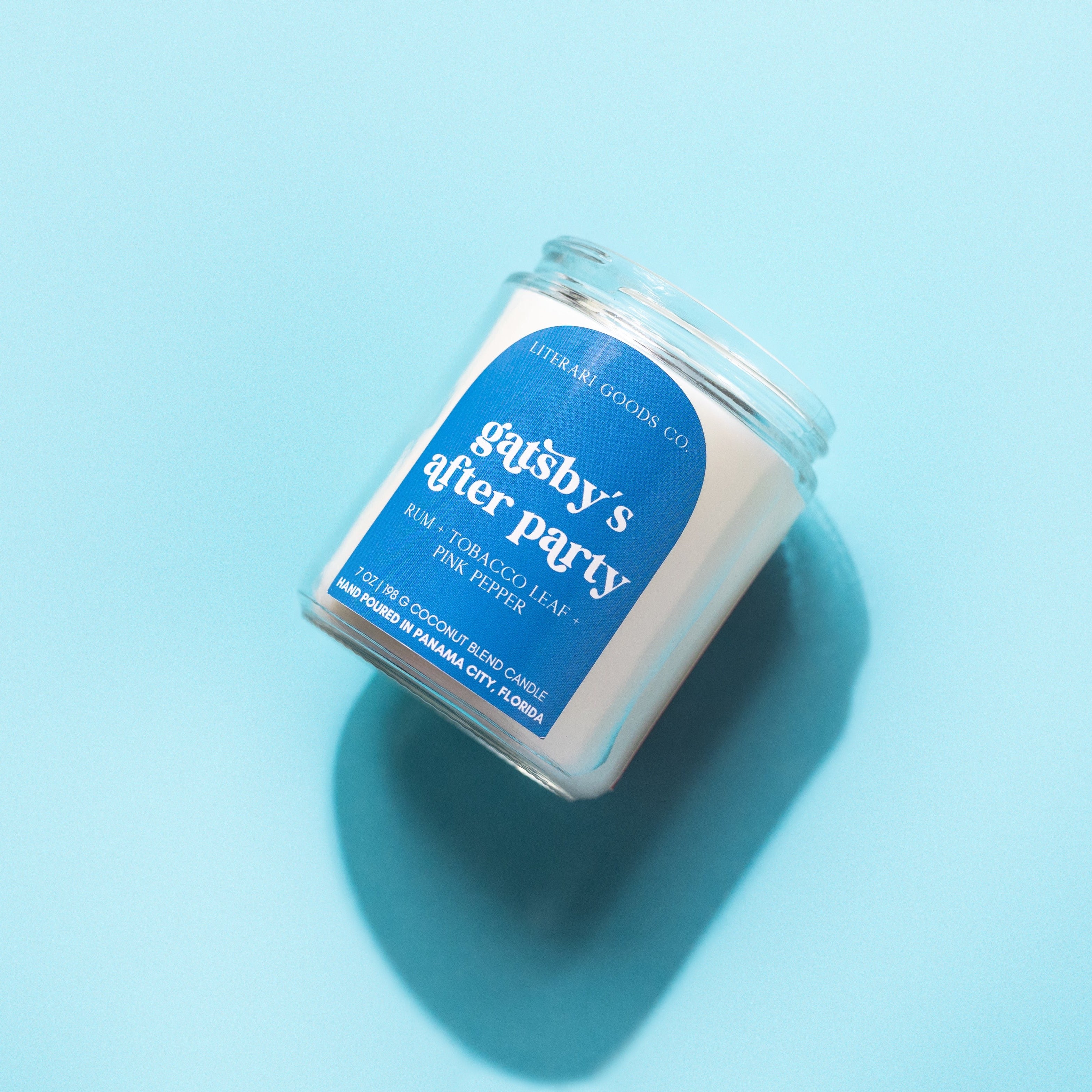Mini Bookish Candle ☻ 7 oz. Rum + Tobacco - Gatsby's After Party
