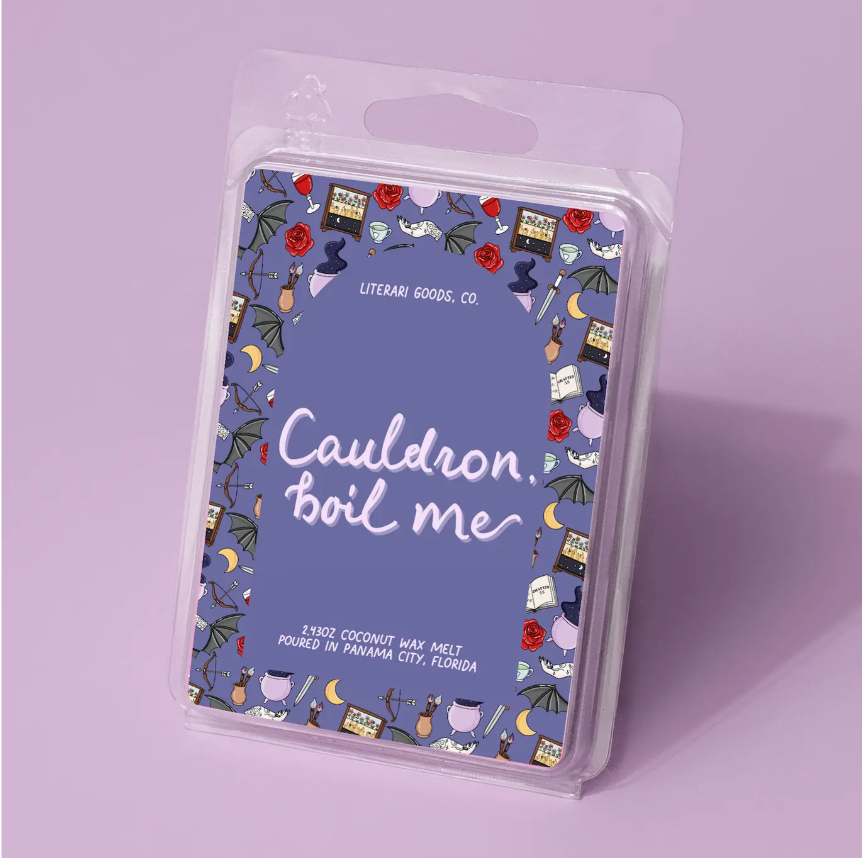 Book-themed soy wax melts inspired by spicy romance books