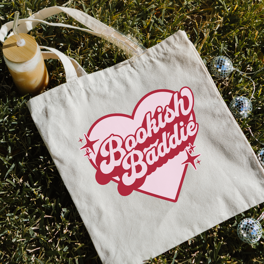 Bookish Tote Bag: Bookish Baddie