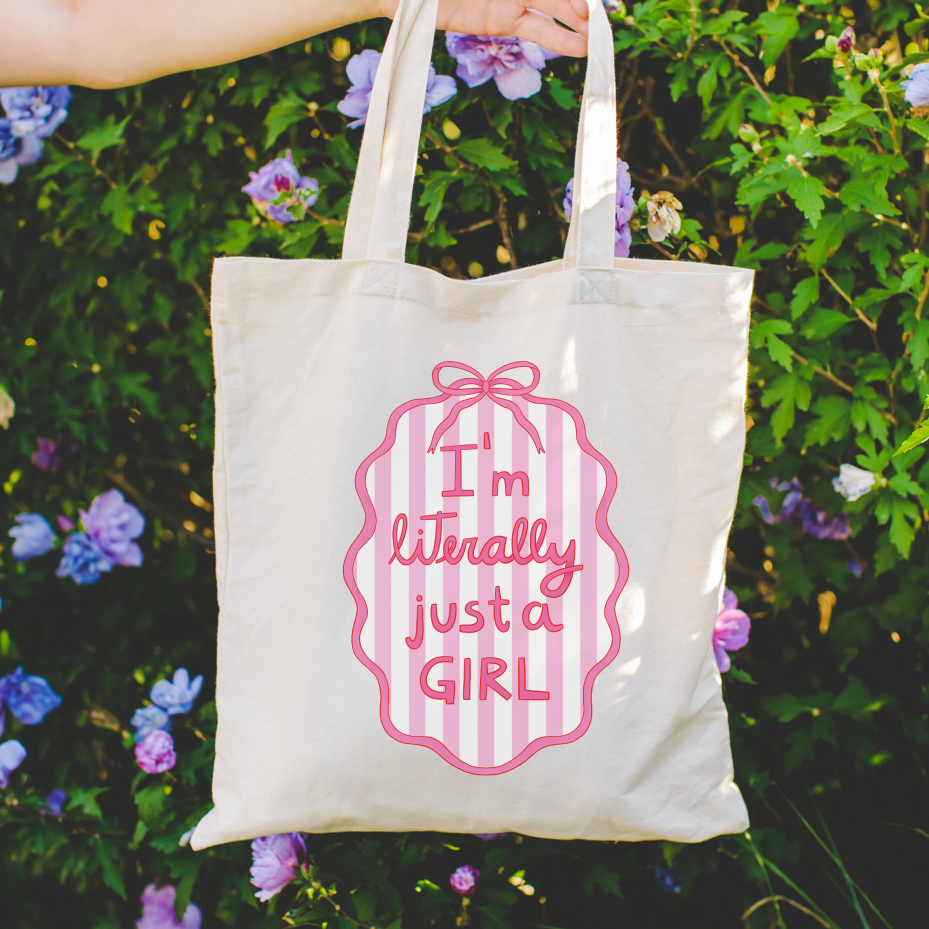 Bookish Tote Bag: I'm Literally Just a Girl
