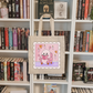 Bookish Fall + Halloween tote bag - Smut Loving Ghost