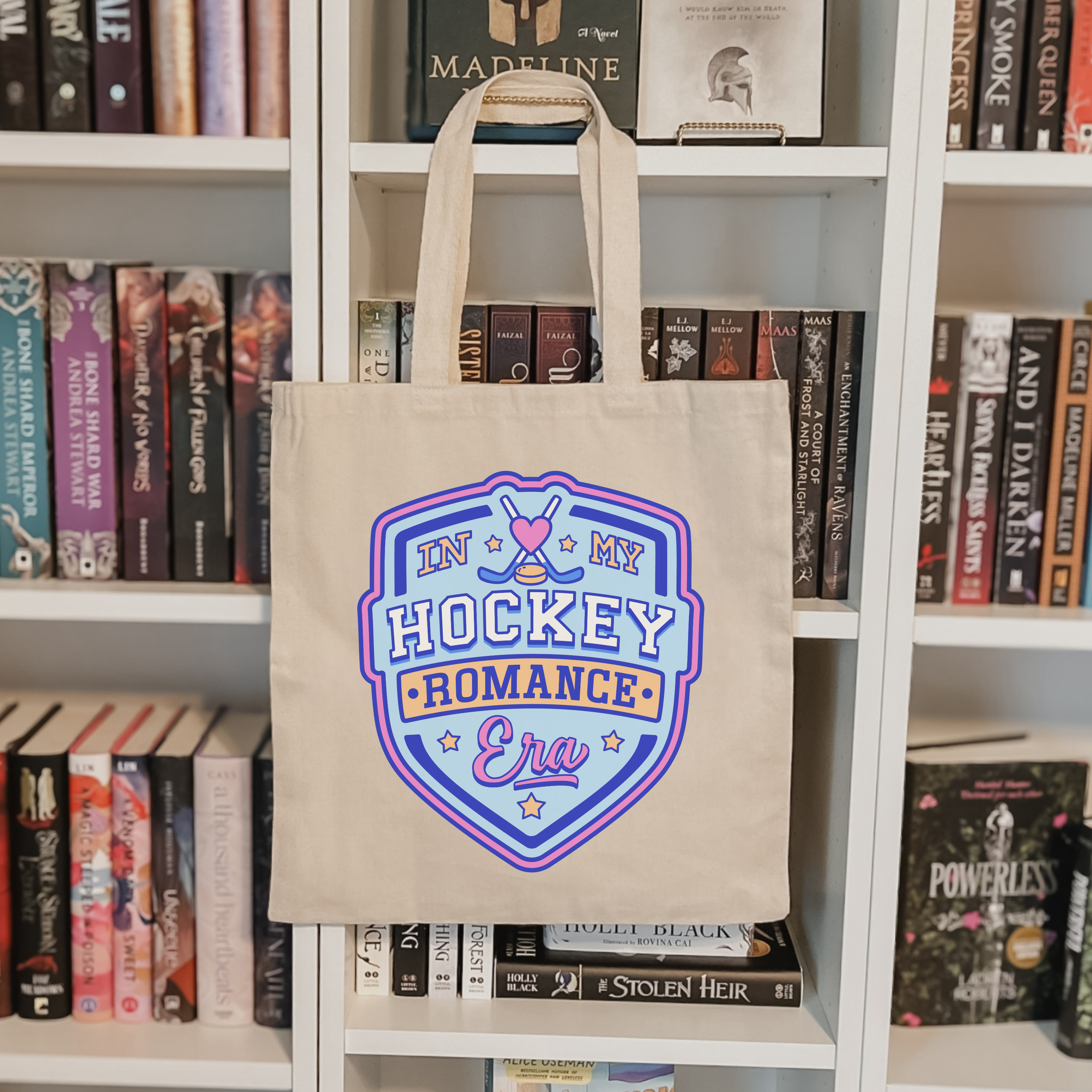 Bookish Tote Bag: In My Hockey Romance Era