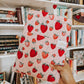 Book Sleeve: Tossed Strawberries