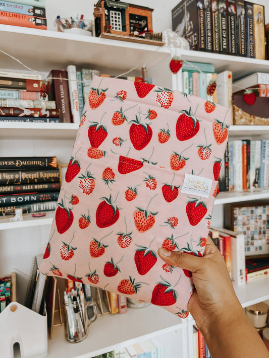 Book Sleeve: Tossed Strawberries