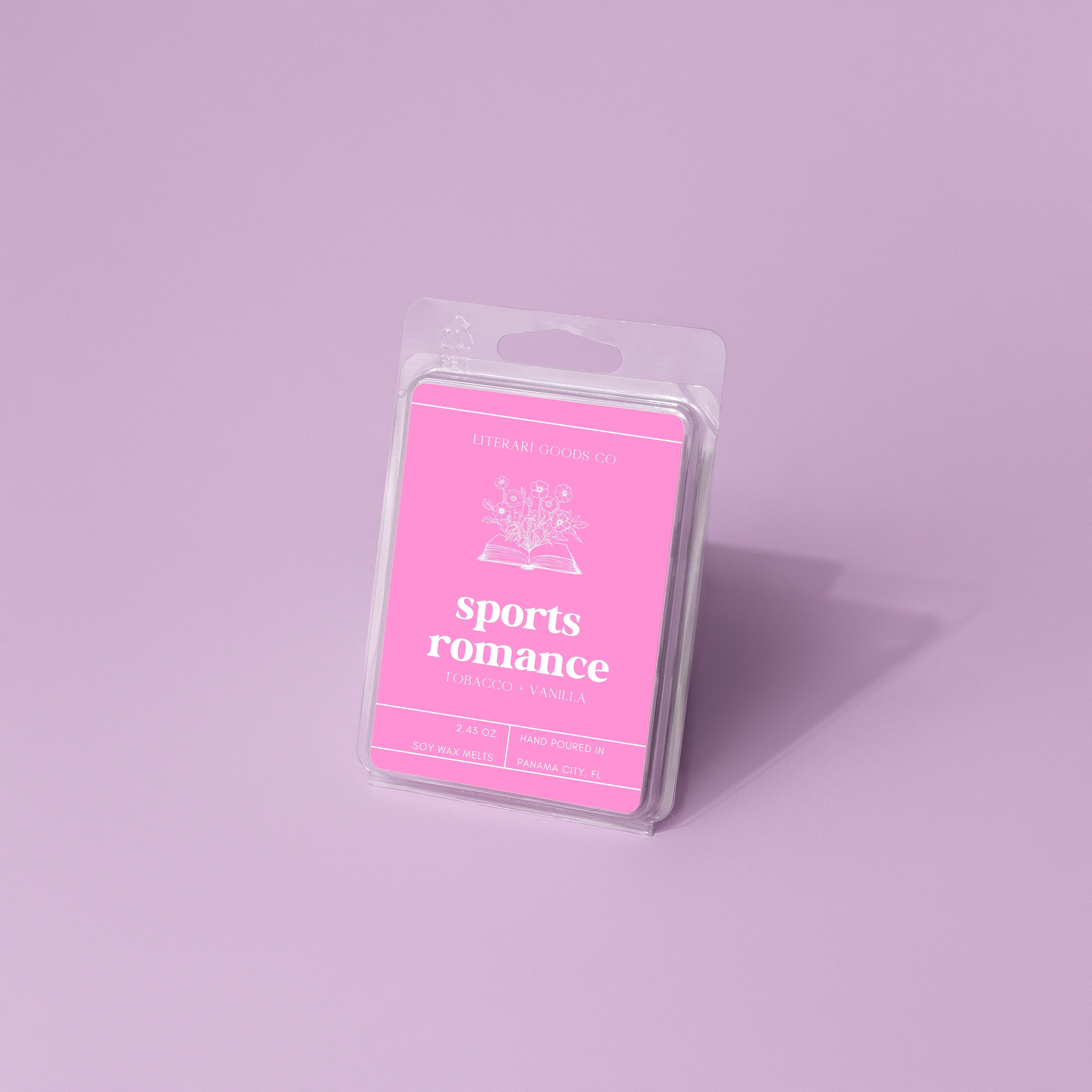 Sports Romance Bookish Candle – Tobacco & Vanilla Scent | Gift for Romance Book Lovers