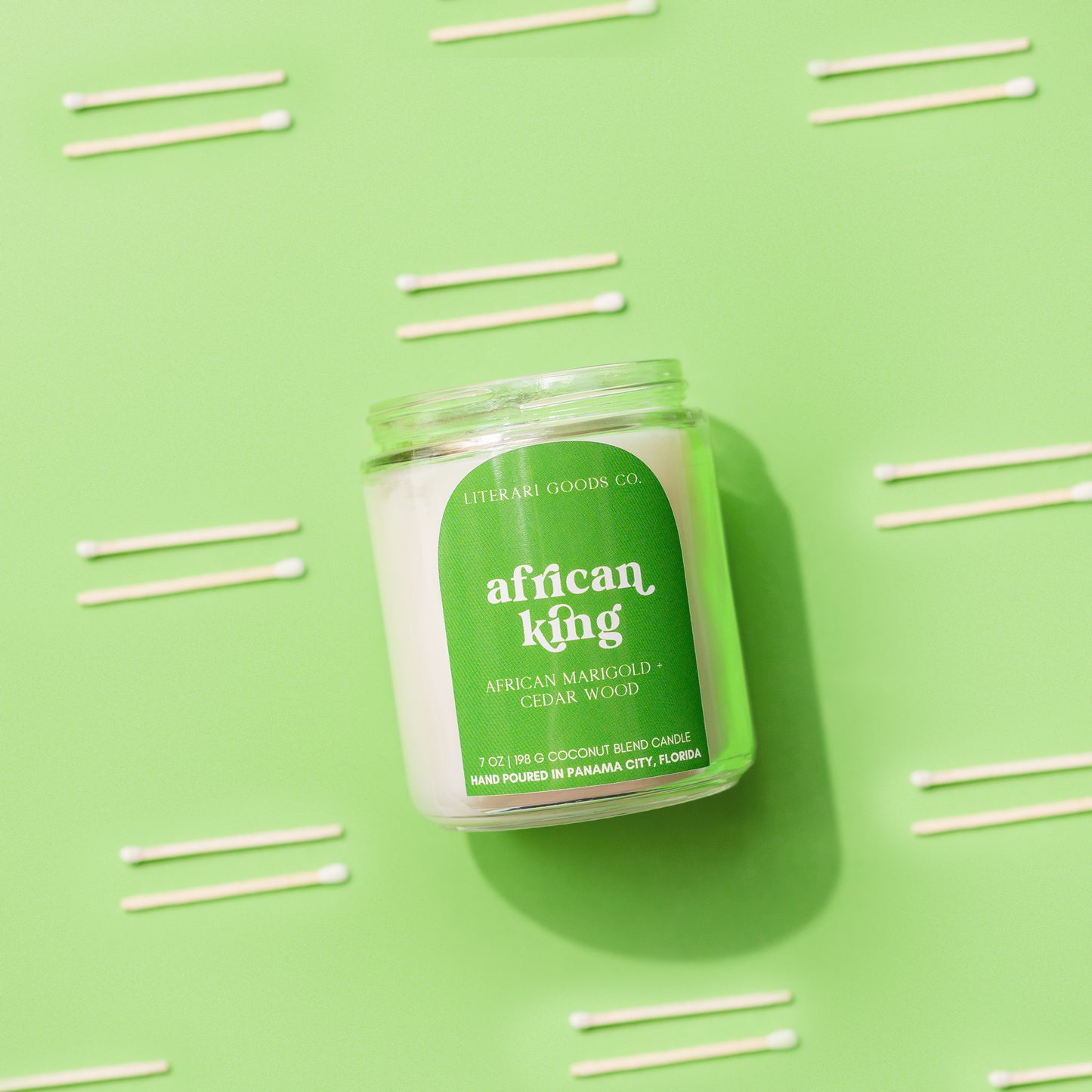 Bookish Candle ☻ African Marigold + Bergamot ✿ African King