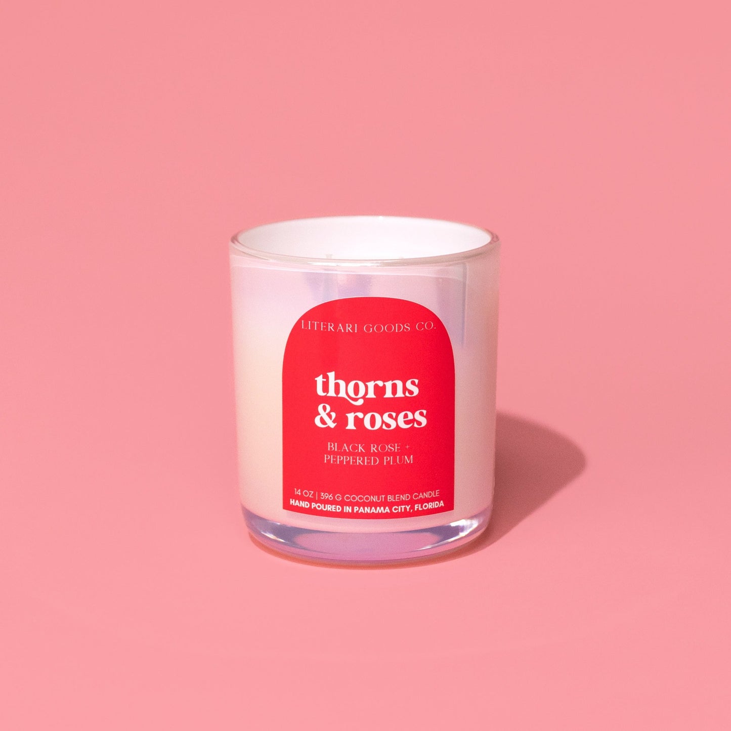 Bookish Candle ☻  Dark Rose + Plum ✿ Thorns and Roses